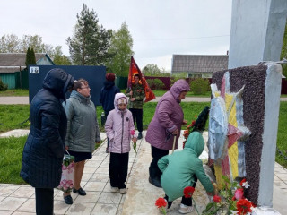 митинг у Стены Памяти в д.Никольское, посвящённый 79-й годовщине Великой Победы - фото - 8